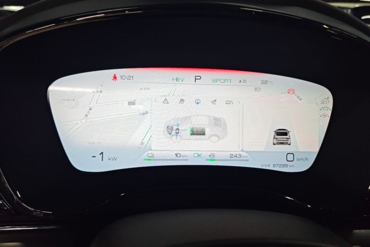 Used BYD Han 2022 DM-i 121KM Prestige Model Instrument Cluster