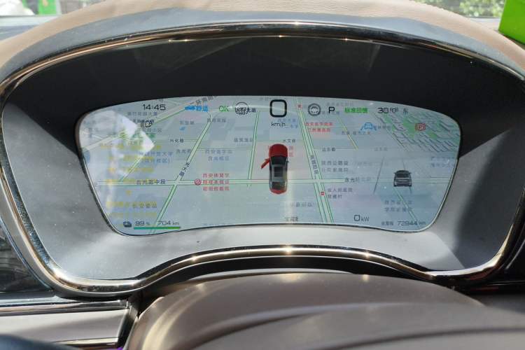 Used BYD Han 2022 EV Genesis Edition 715KM Front-Wheel-Drive Prestige Model Instrument Cluster