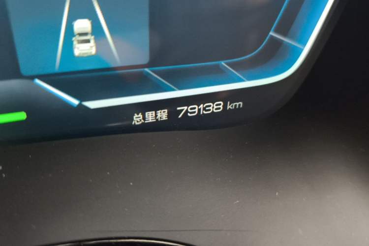 Used BYD Han 2022 EV Genesis Edition 715 km Front-Wheel-Drive Flagship Model Odometer Close Up