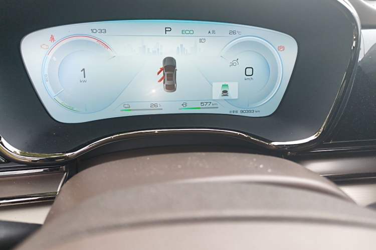 Used BYD Han 2022 DM-i 121KM Prestige Model Odometer Close Up