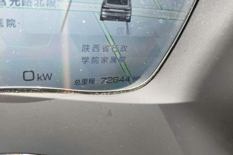 Used BYD Han 2022 EV Genesis Edition 715KM Front-Wheel-Drive Prestige Model Odometer Close Up