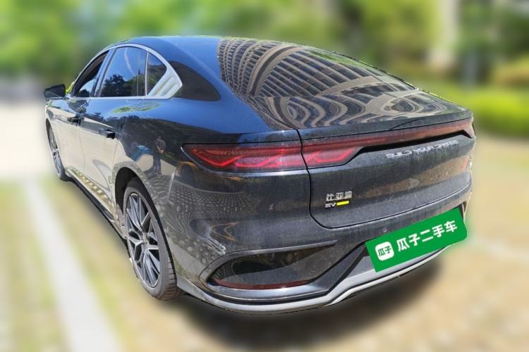 Used BYD Han 2022 EV Genesis Edition 610KM All-Wheel Drive Premium Model Rear Left 45 Deg