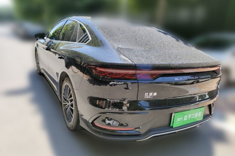 Used BYD Han 2022 DM-i 121KM Prestige Model Rear Left 45 Deg