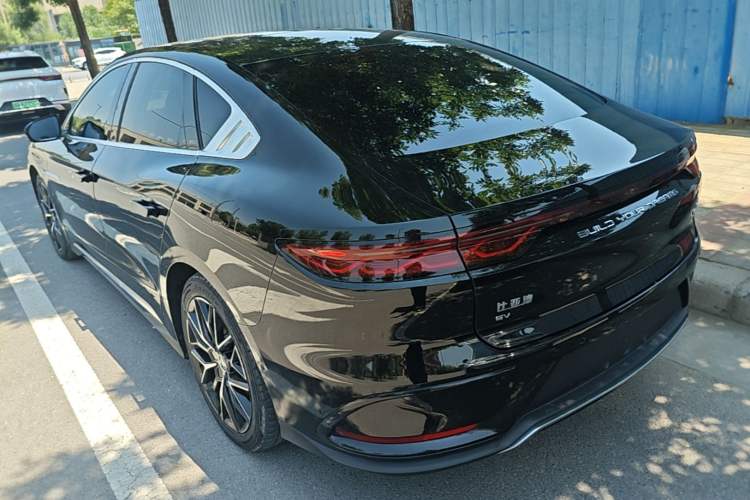 Used BYD Han 2022 EV Genesis Edition 610KM All-Wheel Drive Premium Model Rear Left 45 Deg