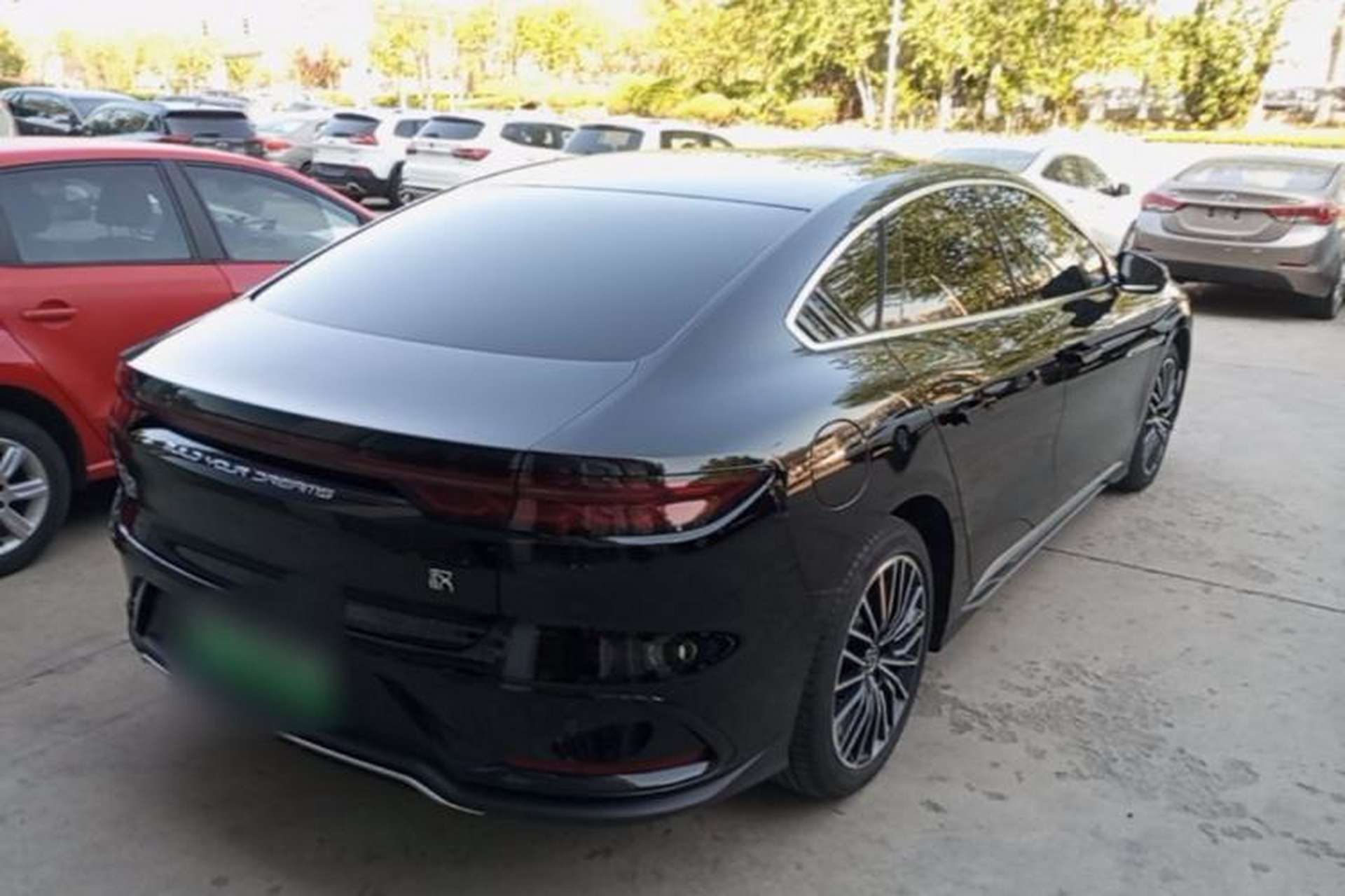 Used BYD Han 2022 DM-i 121KM Luxury Model Rear Right 45 Deg