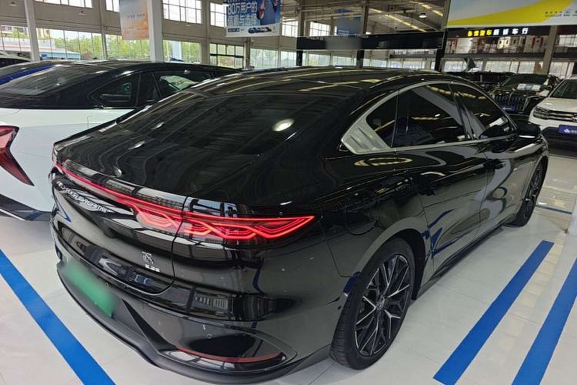 Used BYD Han 2022 EV Genesis Edition 610KM All-Wheel Drive Premium Model Rear Right 45 Deg