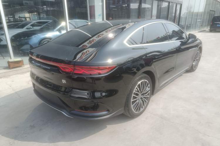 Used BYD Han 2022 DM-i 121KM Prestige Model Rear Right 45 Deg
