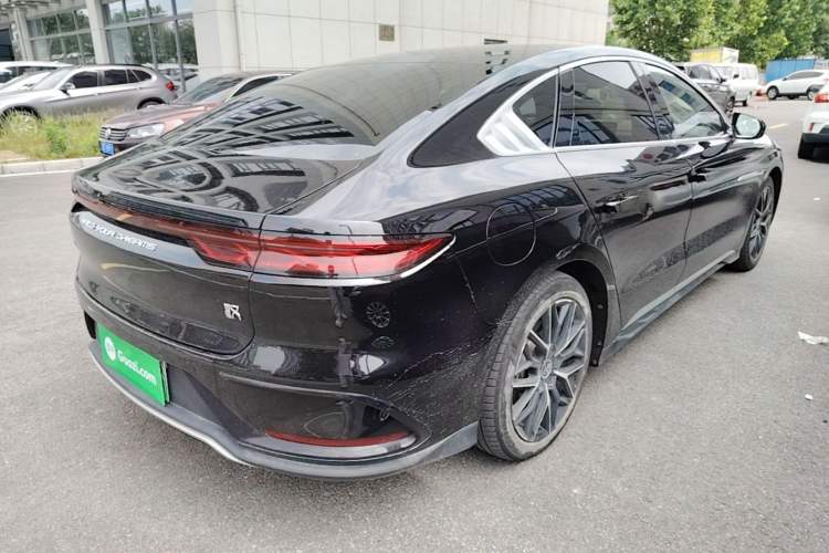 Used BYD Han 2022 EV Genesis Edition 610KM All-Wheel Drive Premium Model Rear Right 45 Deg
