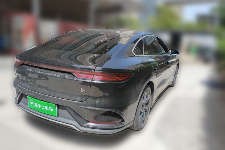 Used BYD Han 2022 EV Genesis Edition 715KM Front-Wheel-Drive Prestige Model Rear Right 45 Deg