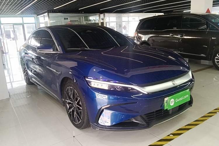 Used BYD Han 2022 EV Genesis Edition 610KM All-Wheel Drive Premium Model Front Right 45 Deg