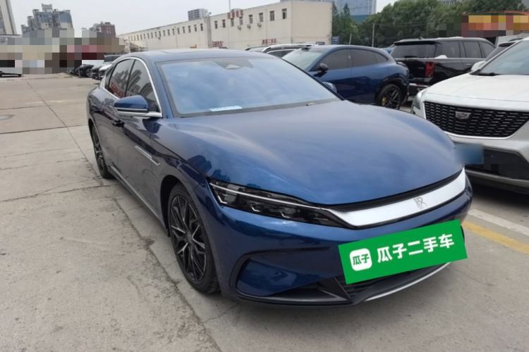 Used BYD Han 2022 EV Genesis Edition 610KM All-Wheel Drive Premium Model Front Right 45 Deg