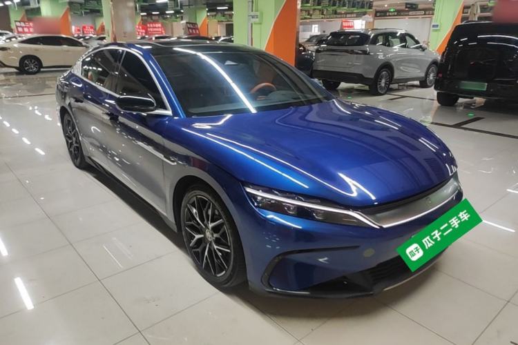 Used BYD Han 2022 EV Genesis Edition 610KM All-Wheel Drive Premium Model Front Right 45 Deg
