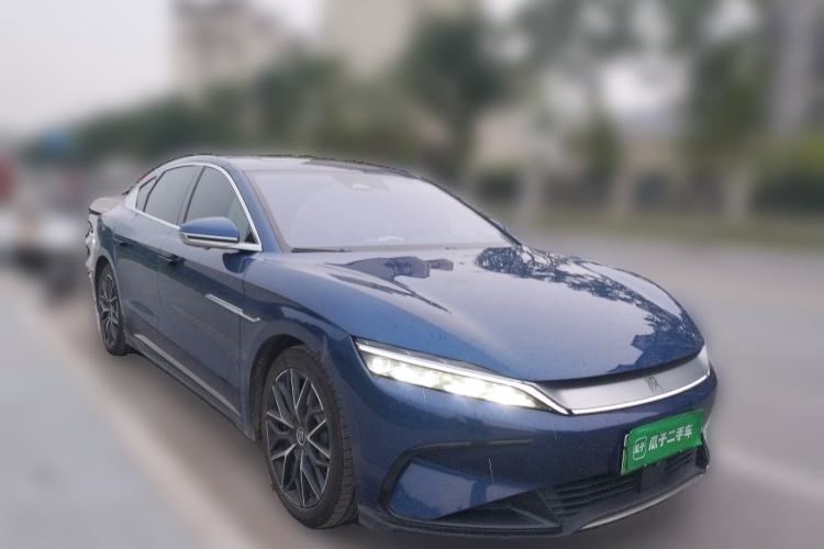 Used BYD Han 2022 EV Genesis Edition 610KM All-Wheel Drive Premium Model Front Right 45 Deg