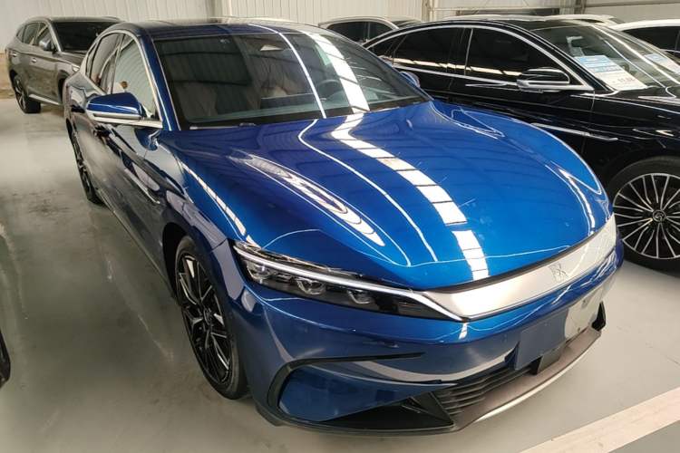 Used BYD Han 2022 EV Genesis Edition 610KM All-Wheel Drive Premium Model Front Right 45 Deg