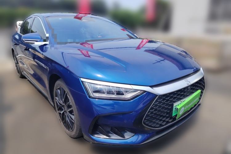 Used BYD Han 2022 DM-p 202km Four-Wheel Drive Flagship Model Front Right 45 Deg