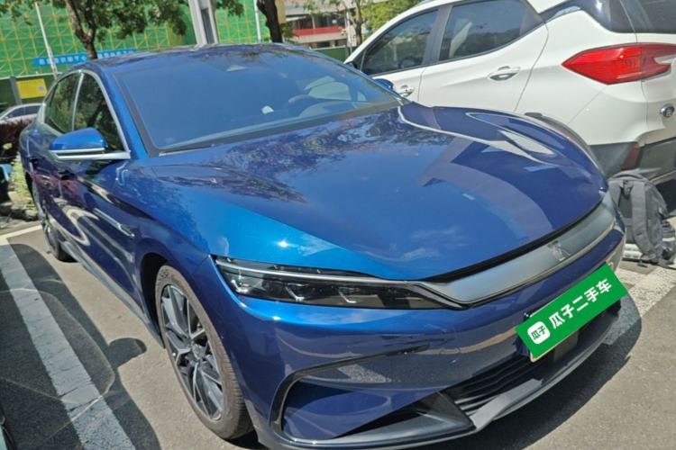 Used BYD Han 2022 EV Genesis Edition 610KM All-Wheel Drive Premium Model Front Right 45 Deg