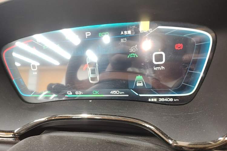 Used BYD Han 2022 EV Genesis Edition 715KM Front-Wheel-Drive Prestige Model Instrument Cluster