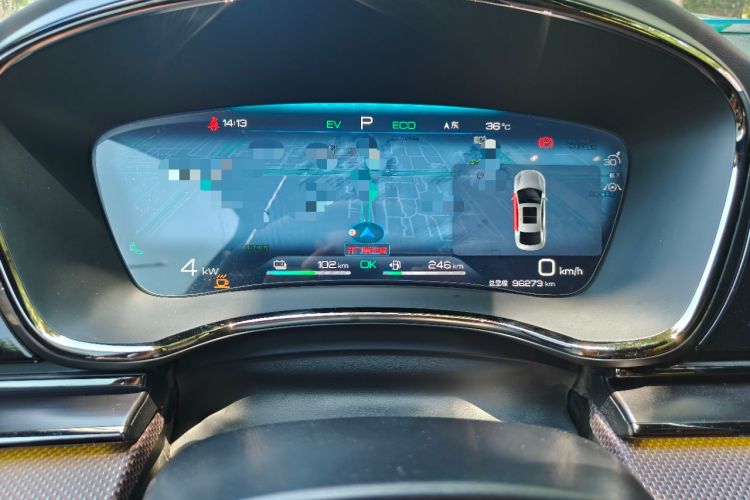 Used BYD Han 2022 DM-p 202km Four-Wheel Drive Flagship Model Instrument Cluster