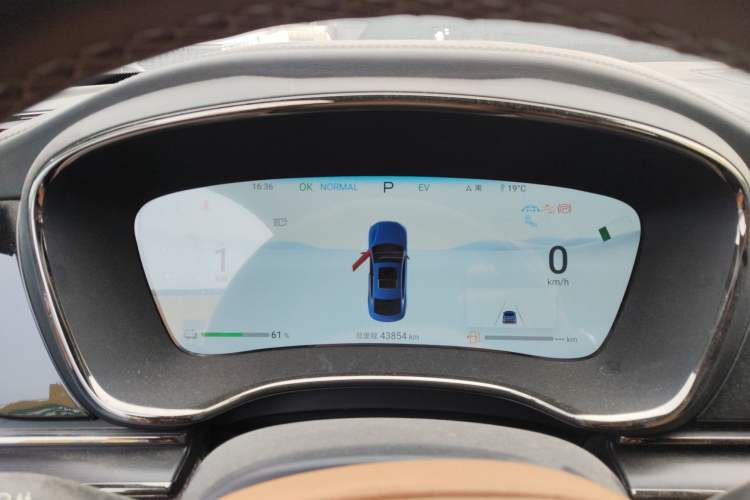 Used BYD Han 2022 DM-p 202km Four-Wheel Drive Flagship Model Instrument Cluster