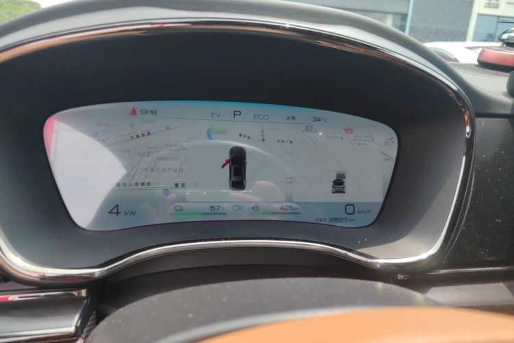 Used BYD Han 2022 DM-p 202km Four-Wheel Drive Flagship Model Instrument Cluster