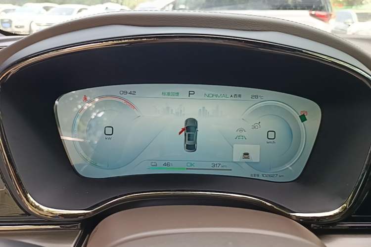 Used BYD Han 2022 EV Genesis Edition 715KM Front-Wheel-Drive Prestige Model Instrument Cluster