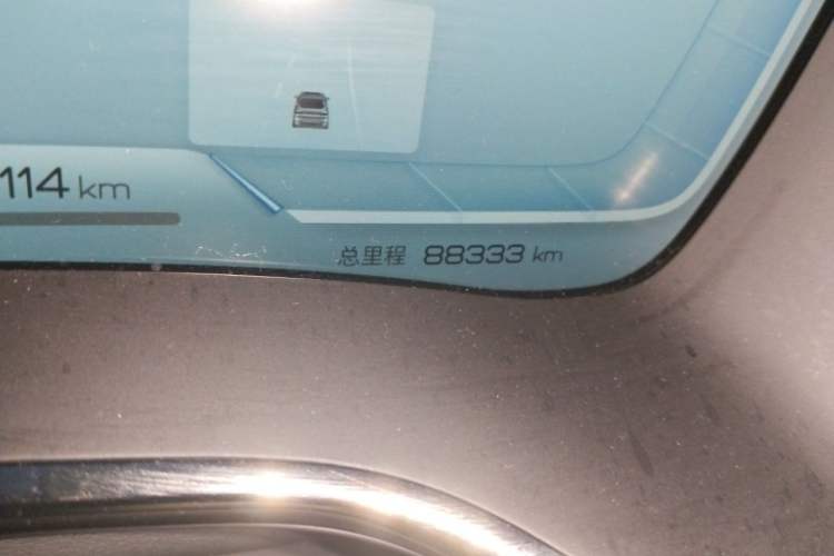 Used BYD Han 2022 EV Genesis Edition 610KM All-Wheel Drive Premium Model Odometer Close Up