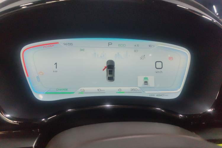 Used BYD Han 2022 DM-i 121KM Luxury Model Odometer Close Up