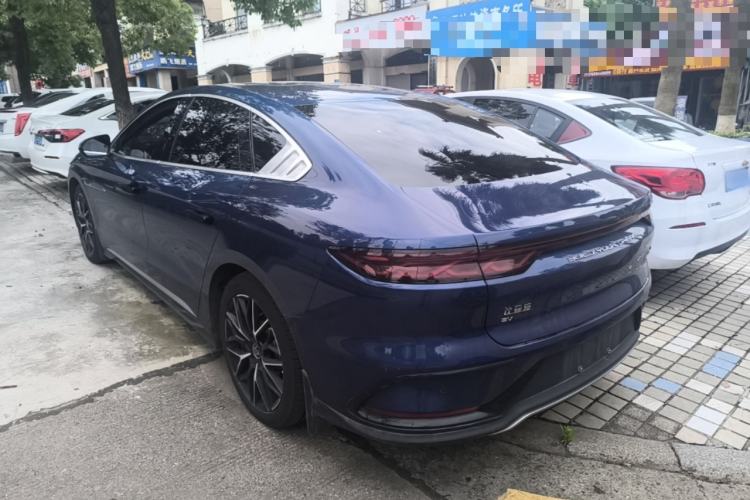 Used BYD Han 2022 EV Genesis Edition 610KM All-Wheel Drive Premium Model Rear Left 45 Deg