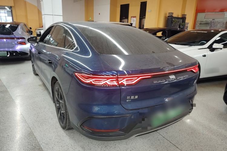 Used BYD Han 2022 EV Genesis Edition 715KM Front-Wheel-Drive Prestige Model Rear Left 45 Deg