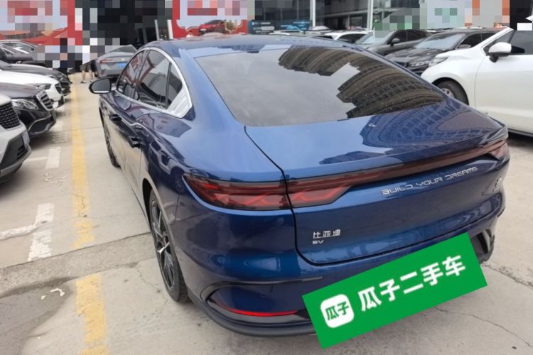Used BYD Han 2022 EV Genesis Edition 610KM All-Wheel Drive Premium Model Rear Left 45 Deg