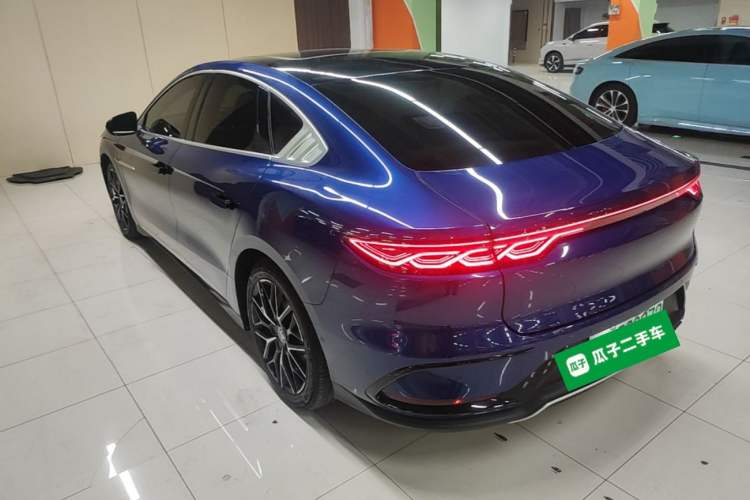 Used BYD Han 2022 EV Genesis Edition 610KM All-Wheel Drive Premium Model Rear Left 45 Deg