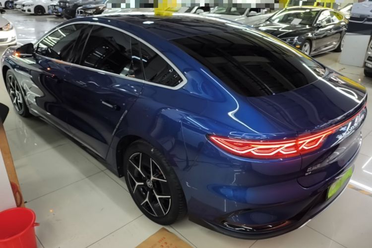 Used BYD Han 2022 EV Genesis Edition 715KM Front-Wheel-Drive Prestige Model Rear Left 45 Deg