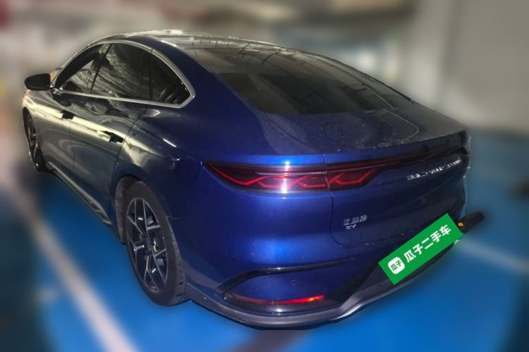 Used BYD Han 2022 EV Genesis Edition 715KM Front-Wheel-Drive Prestige Model Rear Left 45 Deg