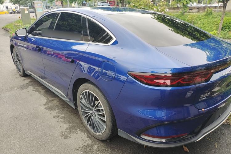 Used BYD Han 2022 DM-i 121KM Prestige Model Rear Left 45 Deg
