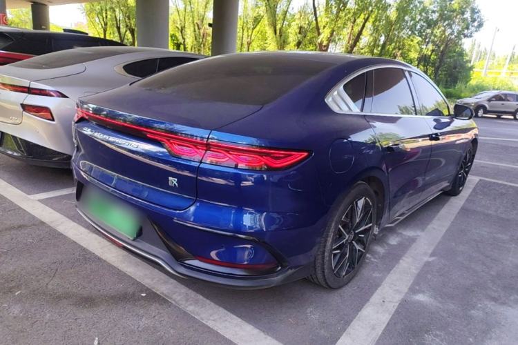 Used BYD Han 2022 EV Genesis Edition 610KM All-Wheel Drive Premium Model Rear Right 45 Deg
