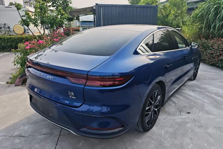 Used BYD Han 2022 EV Genesis Edition 610KM All-Wheel Drive Premium Model Rear Right 45 Deg