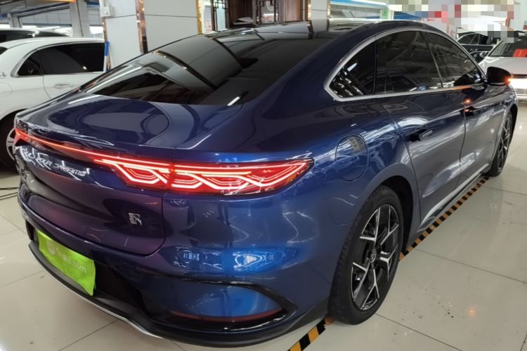 Used BYD Han 2022 EV Genesis Edition 715KM Front-Wheel-Drive Prestige Model Rear Right 45 Deg