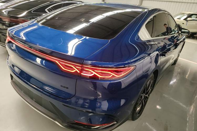 Used BYD Han 2022 EV Genesis Edition 610KM All-Wheel Drive Premium Model Rear Right 45 Deg