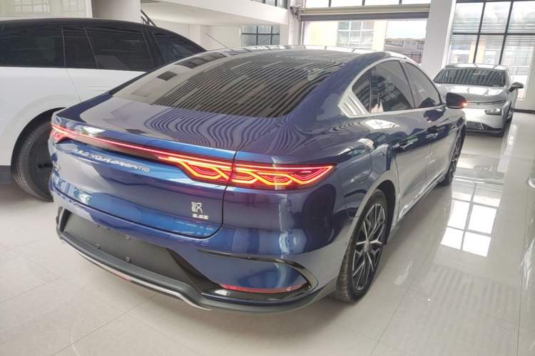 Used BYD Han 2022 EV Genesis Edition 610KM All-Wheel Drive Premium Model Rear Right 45 Deg