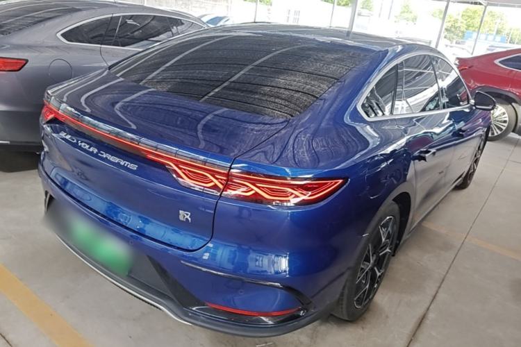Used BYD Han 2022 EV Genesis Edition 715KM Front-Wheel-Drive Prestige Model Rear Right 45 Deg