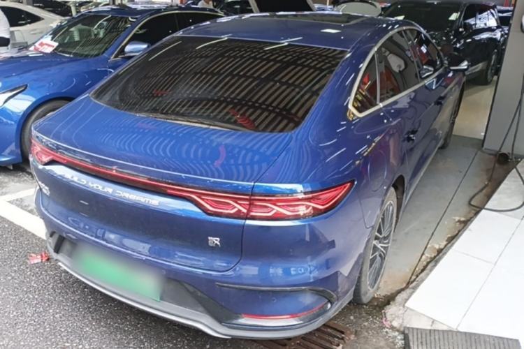 Used BYD Han 2022 DM-i 121KM Luxury Model Rear Right 45 Deg