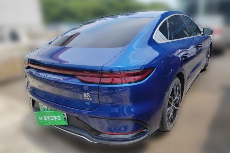 Used BYD Han 2022 DM-p 202km Four-Wheel Drive Flagship Model Rear Right 45 Deg