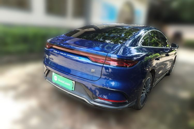 Used BYD Han 2022 DM-i 121KM Prestige Model Rear Right 45 Deg