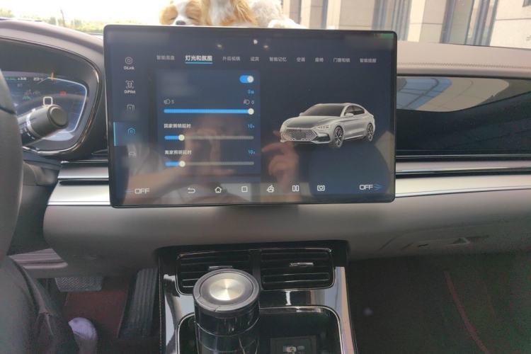 Used BYD Han 2022 DM-i 121KM Prestige Model Audio And AC Panel