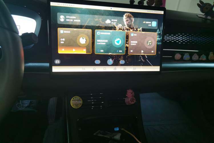 Used BYD Han 2022 EV Genesis Edition 715 km Front-Wheel-Drive Flagship Model Audio And AC Panel