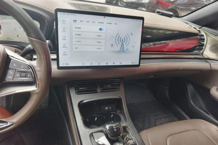 Used BYD Han 2022 EV Genesis Edition 610KM All-Wheel Drive Premium Model Audio And AC Panel