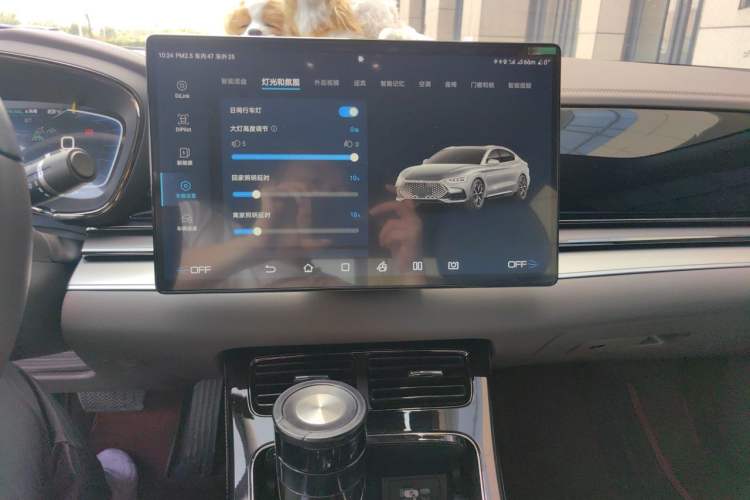 Used BYD Han 2022 DM-i 121KM Prestige Model Audio And AC Panel