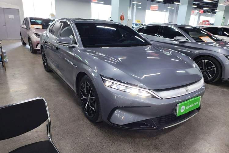 Used BYD Han 2022 EV Genesis Edition 610KM All-Wheel Drive Premium Model Front Right 45 Deg