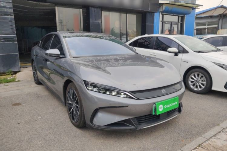 Used BYD Han 2022 EV Genesis Edition 610KM All-Wheel Drive Premium Model Front Right 45 Deg