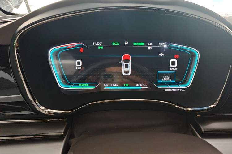 Used BYD Han 2022 EV Genesis Edition 715KM Front-Wheel-Drive Prestige Model Instrument Cluster